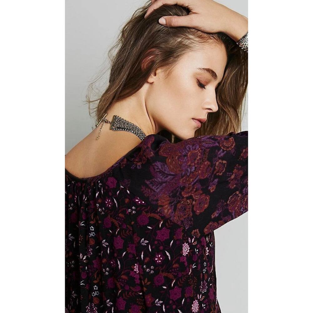 Free People Black/Purple Dress - Picture 4 of 7